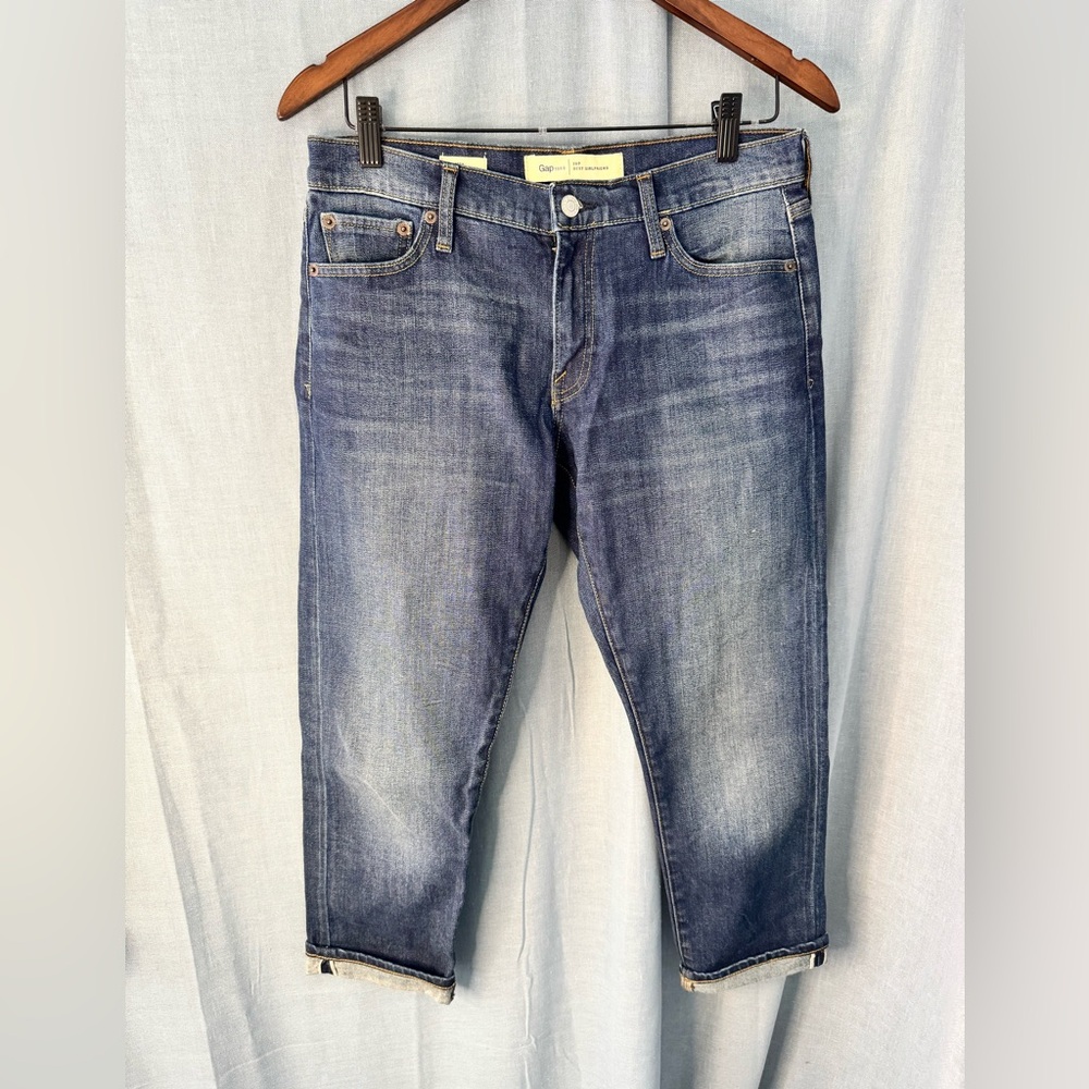 GAP Relaxed Fit Dark Blue Jeans Petite